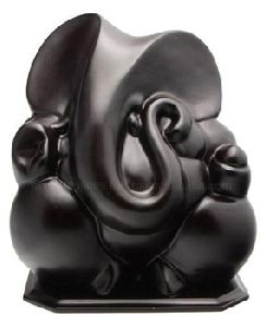Religious Black Marble Ganesh Statue