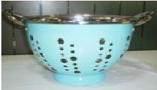 Stainless steel colander