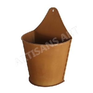 METAL WALL BUCKET PLANTER, EXTRAORDINARY DESIGN METAL WALL POCKET