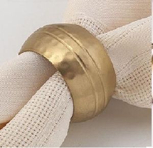 Brass Napkin Ring Hammered