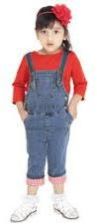 Girls Denim Dungaree