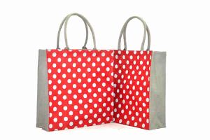 Jute Polka Dots Bag