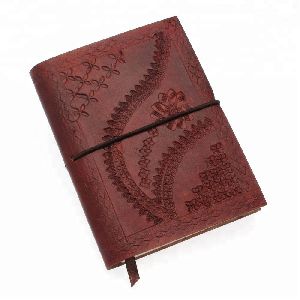 Genuine Leather Hand Tooled Embossed Handmade Paper