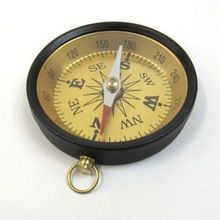 Antique Aluminum Flat Desktop Compass