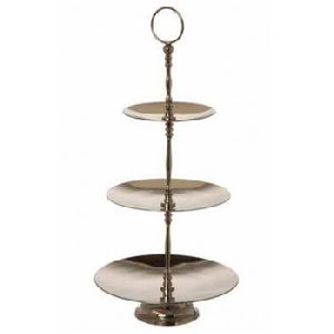 Metal Three Layer Wedding Cup Cake Stand