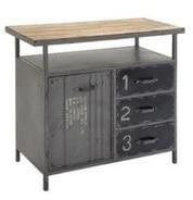 Recycled Metal Cabinet with drawer