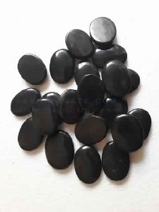 BLACK TOURMALINE CABOCHONES