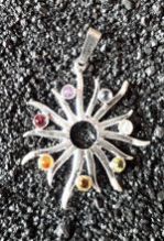 CHAKRA BURNING SUN METAL PENDANTS