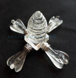 SHREE YANTRA WITH CRYSTAL QUARTZ ANGEL ENERGY GENERATOR