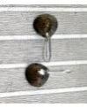 Silver Plated Heart Shape Brown Smokey Quartz Ear Drop Earring