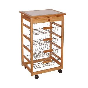 Wooden Kitchen Trolley