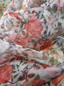 Polyester Digital Printed Organza Fabric