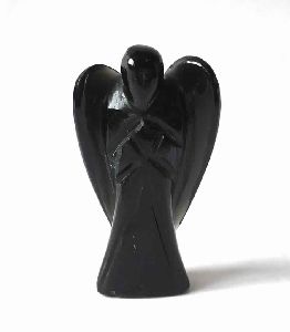 Black Tourmulie Agate Angel