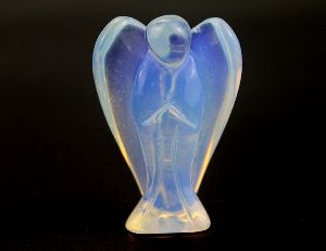 Opal Stone Carved Angel