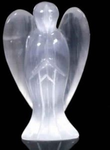 Selenite Stone Carved Angel