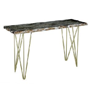Indian Iron Wooden Console Table