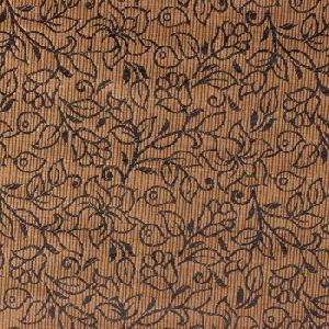 BLACK AND BROWN FLORAL JACQUARD FABRIC