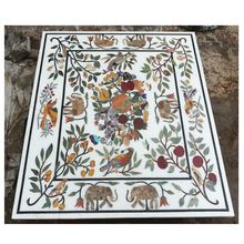 Marble Inlay Dining Table Top