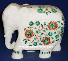 Marble Inlay Elephant