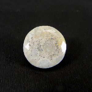 Fossil Coral 18mm Round Faceted Cut 19.15 Cts