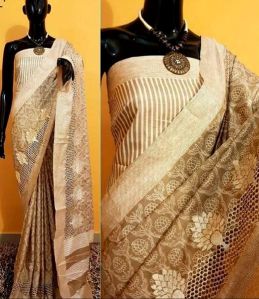 Designer Bhagalpuri Tussar Silk Saree