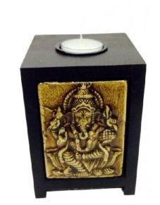 Brass ganesh ji tea light holder