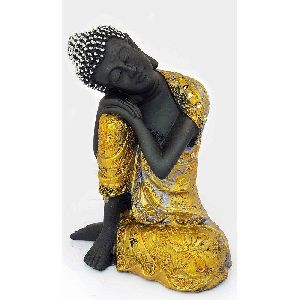 Ethnic PolyResin Buddha Resting