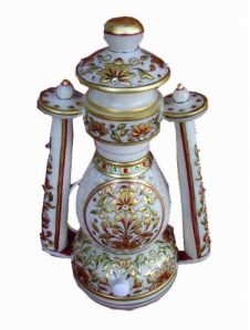 Marble Jali Decorative Lantern