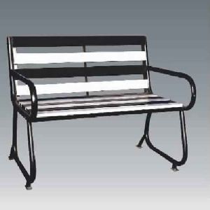 metal coated bench