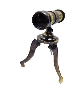 Antique Brass Mini Tripod Telescope