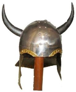 Medieval Warrior Horn Viking Helmet