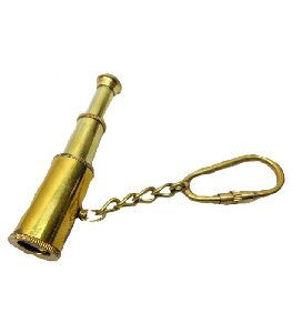 Nautical Brass Telescope Pocket Key Chain