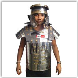 The lorica ROMAN JACKET AND HELMET METAL JACKET WITH HALF WORK