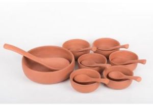 earthenware pudding set serving bowl