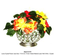 Crystal Flower Vase Lotus