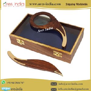 Magnifying Glass and Letter Opener With Box