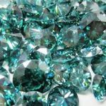 Dark Green Round Brilliant Cut Loose Moissanite