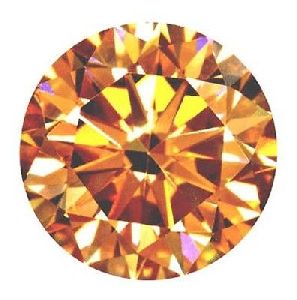 Genuine 1.02 Ct 6.52 mm orange color loose moissanite round brilliant cut NR