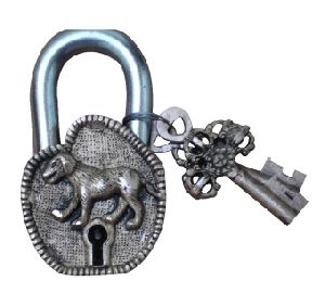 Brass metal decorative Antique door pad lock