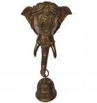 Designer Brass Elephant Head Wall Hanging