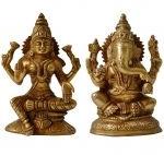 Lakshmi Ganesha Pair OF Brass