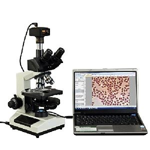 TRINOCULAR MICROSCOPE WITH CCTV ATTACHMENT