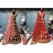 DESIGNER BRIDAL WEAR VELVET LEHENGA