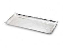 Silver metal Rectangular tray Dinnerware