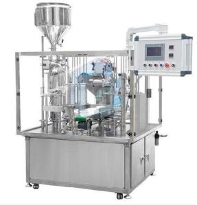 Fully Automatic Rotary Cup Filling And Sealing Machine