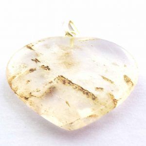 CLEAR QUARTZ HEART PENDANT