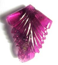 NATURAL GEMSTONE TOURMALINE FANCY CARVING CUT