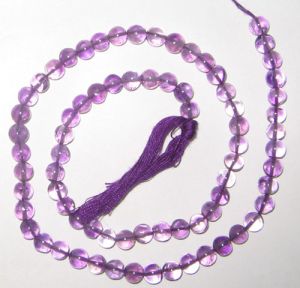 Amethyst round plain beads