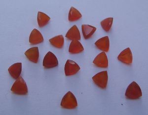 Carnelian trillion cut