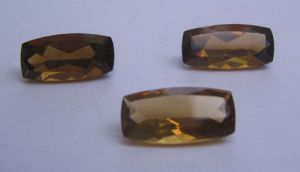 Whisky quartz 7x14mm fancy baguette cut